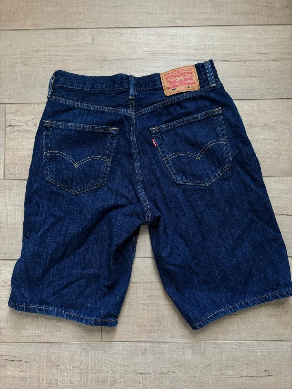 Levi’s 469 Loose Fit 12” Inseam Denim Shorts